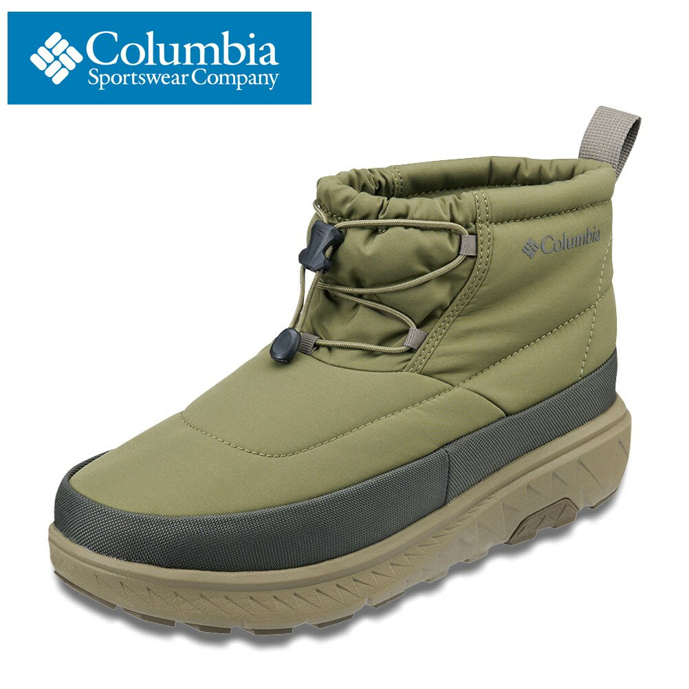 コロンビア columbia YU2931 メンズ靴 靴 シューズ 2E相当 ショートブーツ ウィンターブーツ イエローテイル ショーティー 保温 クッション性 ワイド フィット感 ウォータープルーフ 雨 雪 カーキ TSRC