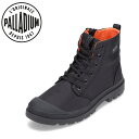 パラディウム PALLADIUM 77856 メンズ靴 靴 シューズ 3E相当 スニーカー 防水 雨 晴雨兼用 ジッパー ファスナー 軽量 耐久性 クッション性 ブラック TSRC