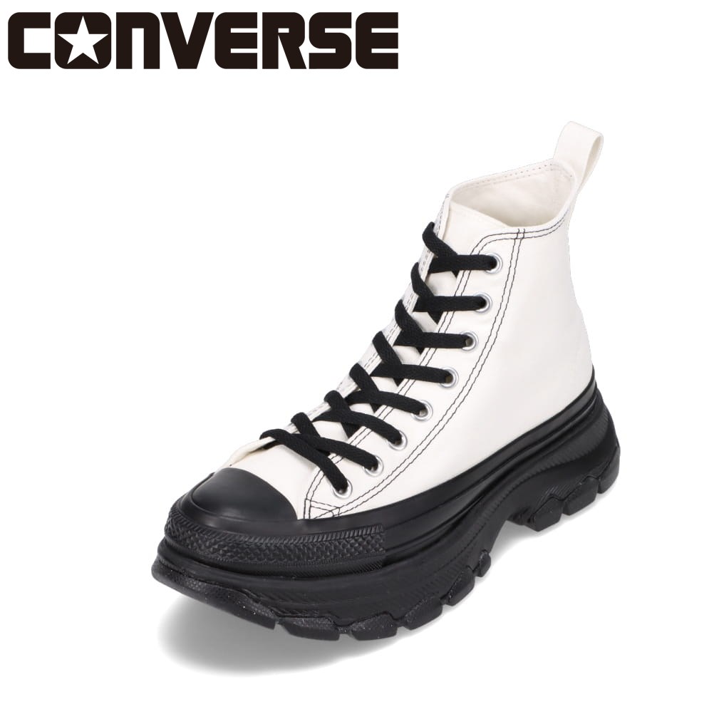 【全品P10倍！9日&10日20:00～4H限定】コンバース CONVERSE 31309820L レディース靴 靴 シューズ 3E相当 ハイカットスニーカー クッション性 滑りにくい 防滑 シンプル 人気 ブランド ホワイト×ブラック