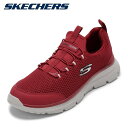 スケッチャーズ ウォーキングシューズ メンズ スケッチャーズ SKECHERS 8790170 メンズ靴 靴 シューズ 2E相当 スニーカー スリッポン ウォーキングシューズ メッシュ 通気性 低反発 フィット感 人気 ブランド レッド×ブラック TSRC