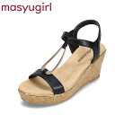 【全品P10倍!10日00:00〜26H限定】マシュガール masyugirl mg2024-4E レディース靴 靴 シューズ 4E相当 サンダル ウェッジサン...