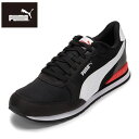 【全品P10倍！9日 10日20:00～4H限定】プーマ PUMA 384640.29M メンズ靴 靴 シューズ 2E相当 ローカットスニーカー ST ランナー V3 メッシュ 軽量 軽い EVA ブランド 人気 ブラック×レッド