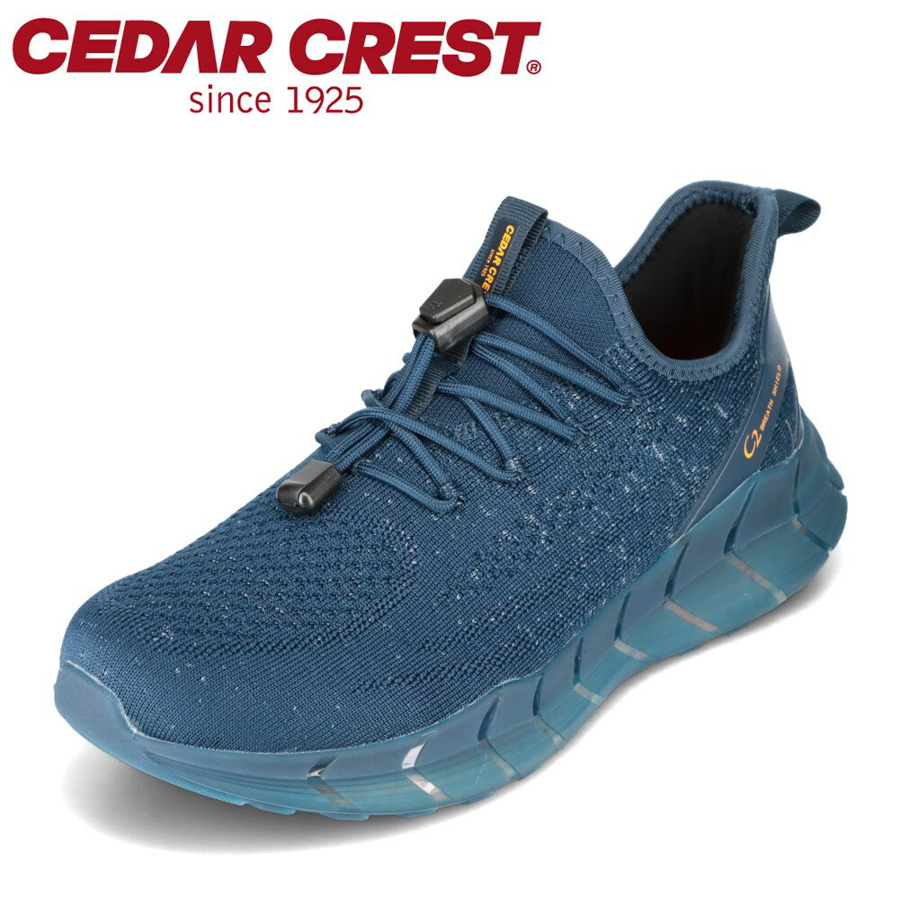セダークレスト CEDAR CREST CC9851 メンズ靴 靴 シューズ 2E相当 スニーカー 防水 蒸れない 防滑 透湿 ローカットスニーカー シンプル ネイビー TSRC