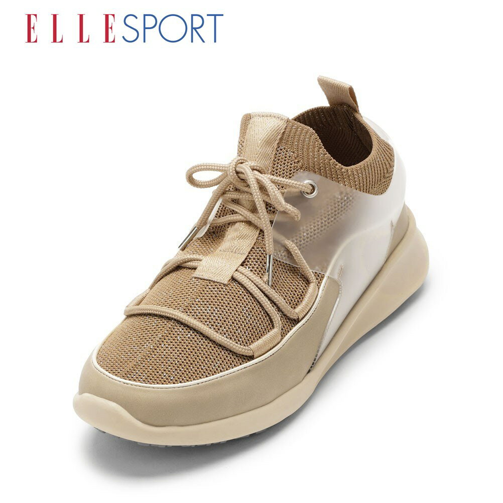 エルスポーツ ELLE SPORT ESP12588 レディース靴 靴 シューズ スニーカー スリッポン ウェッジソール シンプル スリッポン ウェッジソール シンプル ベージュ TSRC