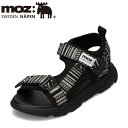 モズ スウェーデン MOZ sweden MOZ-870 キッズ靴 子供靴 靴 シューズ 2E相当 スポーツ サンダル 面テープ ホールド フィット 北欧 人気 ブランド ブラックホワイト TSRC