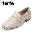 ラファーファ la farfa LF-127 レディース靴 靴 シューズ 4E ローファー フラット シューズ パンプス ビジュー バックル スクエアトゥ エレ...