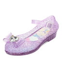 サンリオ SANRIO H83115 キッズ靴 靴 シューズ 2E サンダル 光る ピカピカ キラキラ ラメ リボン 可愛い 女の子 パープル TSRC