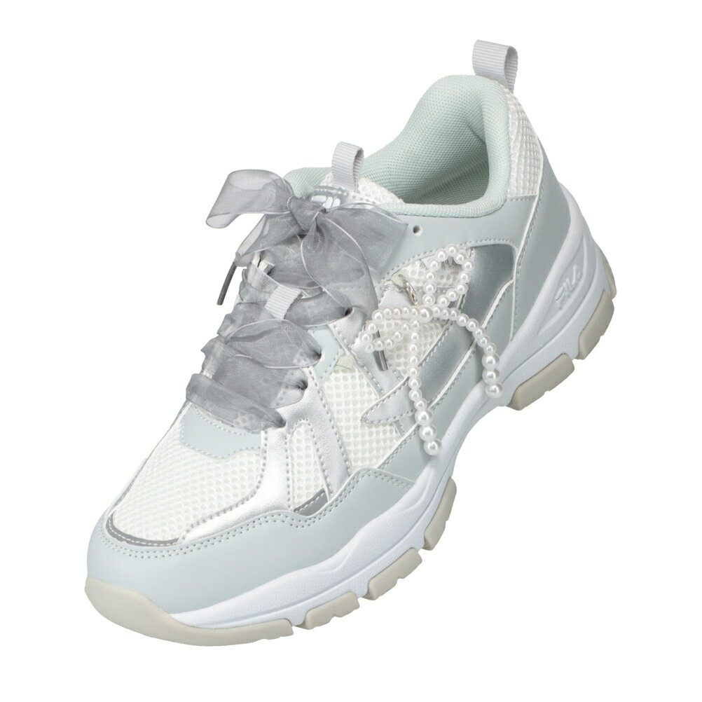 FILA フィラ 数量限定/チャーム＆リボンシューレース付 デコれるスニーカー ローカットスニーカー