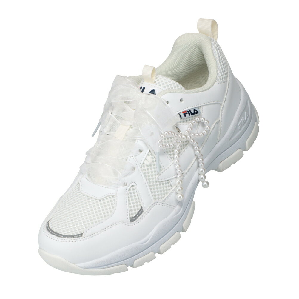 FILA フィラ 数量限定/チャーム＆リボンシューレース付 デコれるスニーカー ローカットスニーカー