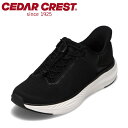 【全品P15倍!15日00:00~24H限定】セダークレスト CEDAR CREST CC-5001M メンズ靴 靴 シューズ 2E スパットシューズ 手を使わずに履ける ローカットスニーカー ハンズフリー 立ったまま履ける 人気 ブランド ブラック TSRC