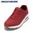 【25日まで毎日4H限定★P10倍】スケッチャーズ SKECHERS 52458 メンズ靴 靴 シューズ 2E スニーカー UNO - STAND ON AIR ウノ - スタンド オン エア クッション性 ローカットスニーカー シンプル 人気 ブランド レッド TSRC