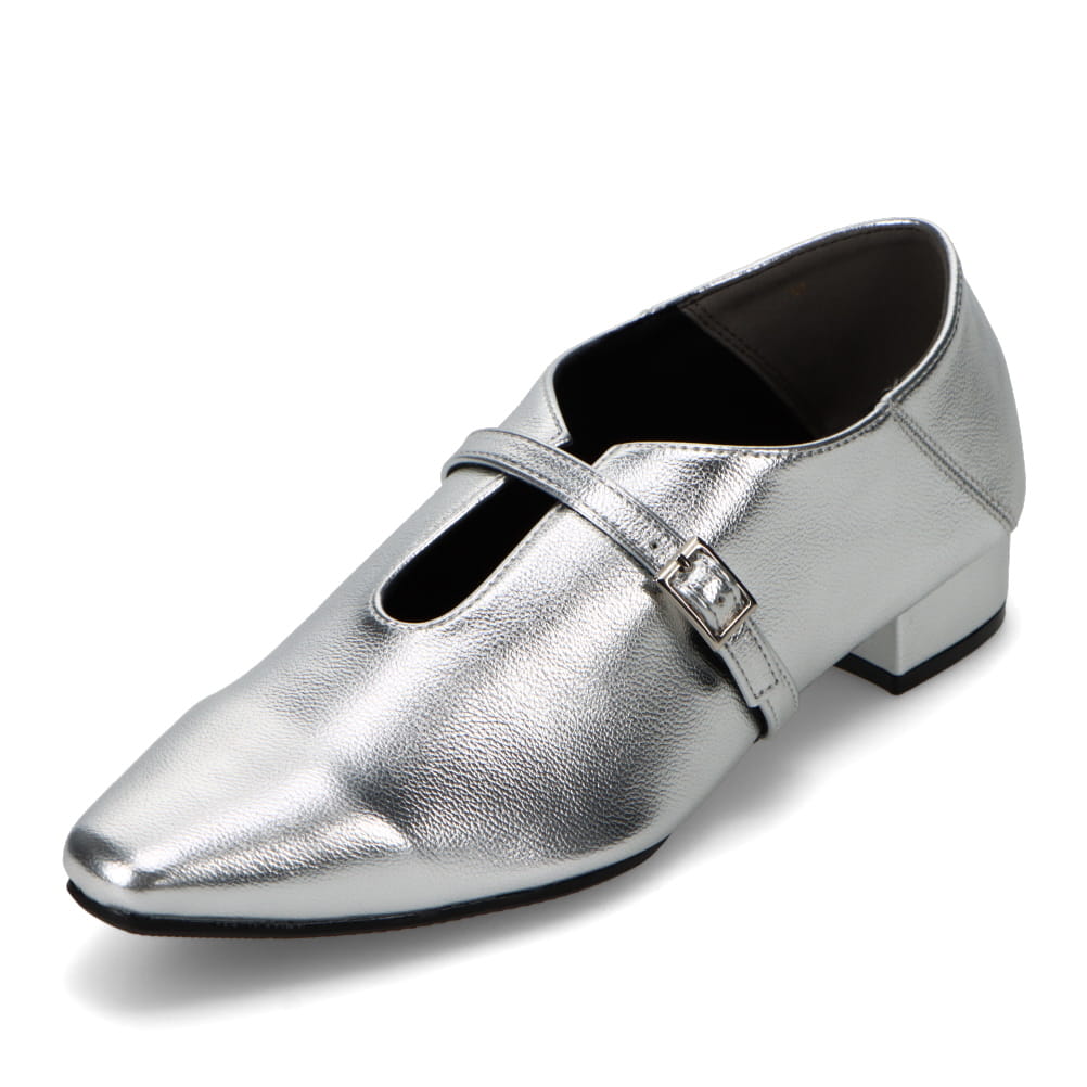 ライフ ビューティー Life beauty BZ409 レディース靴 靴 シューズ 2E相当 パンプス 低反発 クッション性 疲れない スクエアトゥ モード シンプル シルバー TSRC