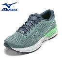 【25日まで毎日4H限定★P10倍】ミズノ MIZUNO J1GC231461 レディース靴 靴 シューズ 2E スニーカー ランニングシューズ WAVE REVOLT 3 柔らかい ローカットスニーカー 人気 ブランド ダークグリーン TSRC