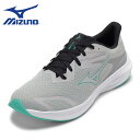 【25日まで毎日4H限定★P10倍】ミズノ MIZUNO K1GA241213 メンズ靴 靴 シューズ 3E スニーカー ランニングシューズ 軽量 ENERZY RUNNERZ WIDE クッション性 柔らかい 通気性 メッシュ 柔軟性 ワイド ローカットスニーカー 人気 ブランド グレー TSRC