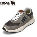 モズ スウェーデン MOZ sweden 5224 メンズ靴 靴 シューズ 3E相当 スニーカー 軽量 柔らか クッション インソール ローカットスニーカー カジュアル グレー TSRC