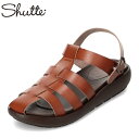 シュッテ Shutte ST-3038 レディース靴 靴 シューズ 2E サンダル リゾート グラディエーター ソフト 柔らかい 手染め 機能性 ブラウン TSRC