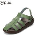 シュッテ Shutte ST-3038 レディース靴 靴 シューズ 2E サンダル リゾート グラディエーター ソフト 柔らかい 手染め 機能性 カーキ TSRC