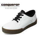 【25日まで毎日4H限定★P10倍】コンカラーシューズ conqueror shoes PRAHA メンズ靴 靴 シューズ 2E相当 カジュアル シューズ スニーカー 防水 軽量 フィット 通気性 クッション性 グリップ力 ローカットスニーカー ラバー EVA ホワイト TSRC