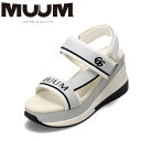 ムーム MUUM MM5273 レディース靴 靴 シューズ サンダル スポーツ スポサン 厚底 面ファスナー フィット ウェッジソール ゴム 人気 ブランド ホワイト