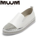 【全品P10倍!10日00:00〜26H限定】ムーム MUUM MU2630 レディース靴 靴 シューズ スニーカー スリッポン 厚底 ビジュー ラインストーン...