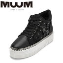 【全品P10倍!10日00:00〜26H限定】ムーム MUUM MU8504 レディース靴 靴 シューズ スニーカー ハイカットスニーカー 厚底 フラワー 花 ...