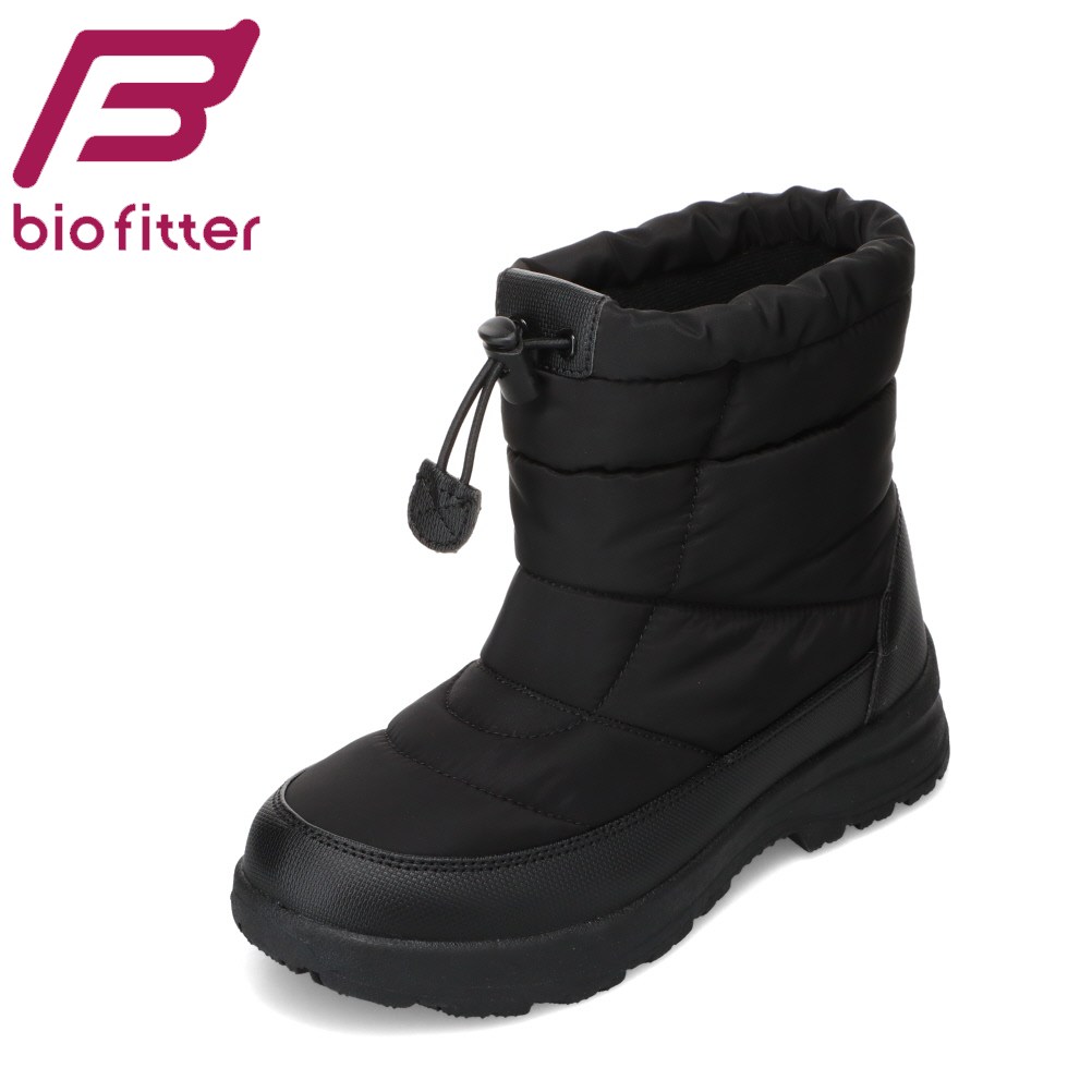 バイオフィッター biofitter BF-7146W レディース靴 靴 シューズ 4E ブーツ ダウン ウィンター スノー 防水 防寒 防滑 滑りにくい グリップ力 雨 雪 抗菌 防臭 幅広 4E ゆったり 反射材 リフレクター ブラック TSRC