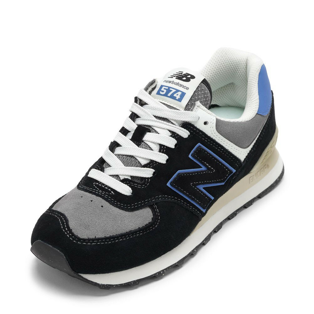 ニューバランス new balance U574QRBD メンズ靴 靴 シューズ D スニーカー 衝撃吸収 U574QRB クラシック シンプル ローカットスニーカー 人気 ブランド ブラック×ブルー TSRC