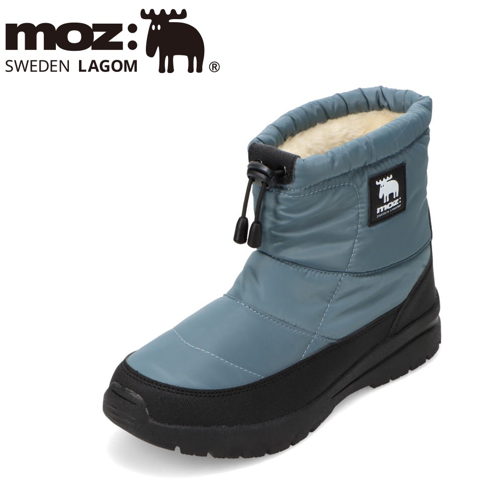 モズ スウェーデン MOZ sweden MOZ-7300 レディース靴 靴 シューズ 2E相当 ブーツ ショート キルティング 防水 防寒 防滑 滑りにくい 雪 雨 フィット 人気 ブランド 北欧 ブルー TSRC