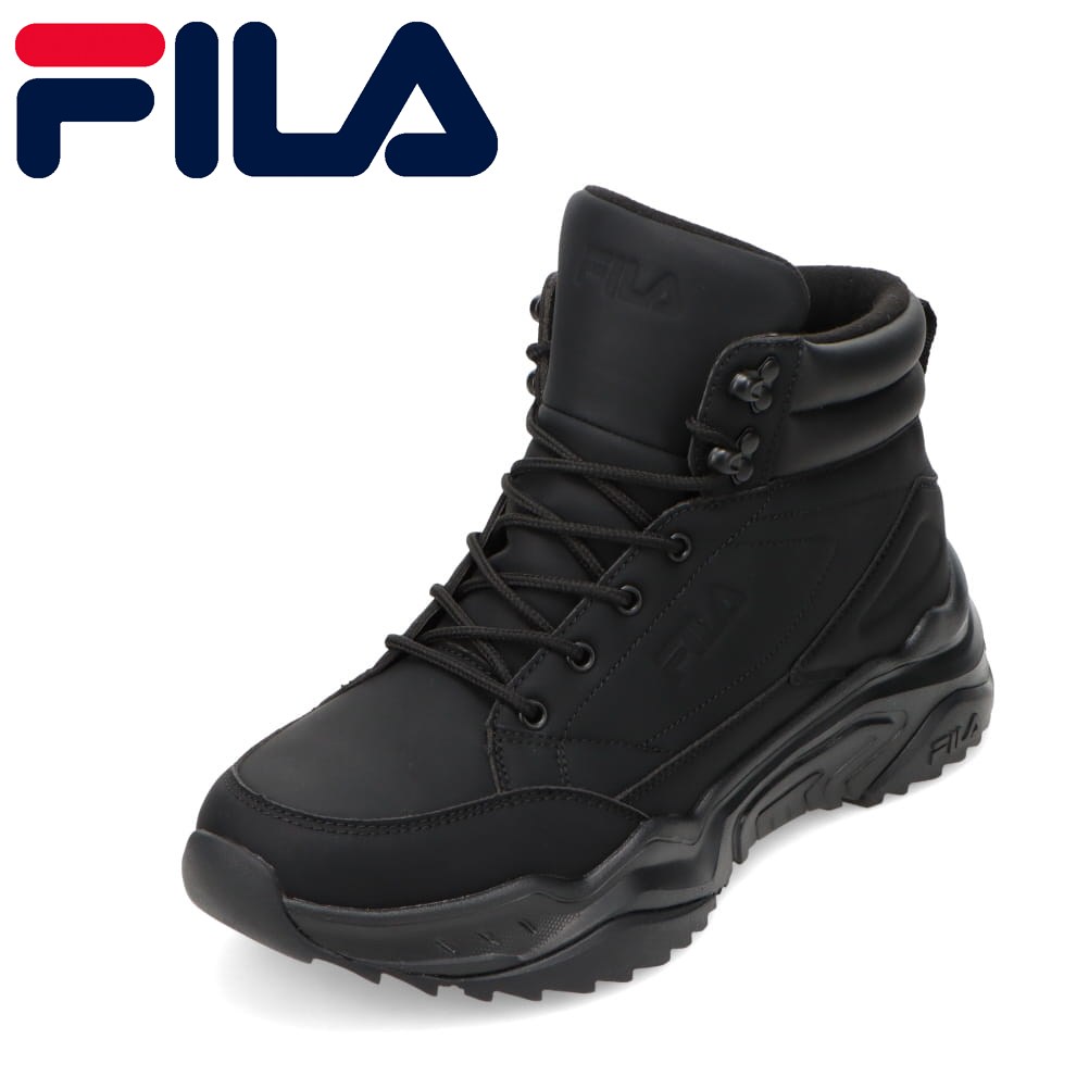【エントリ−全品P19倍！4日20:00〜28H】フィラ FILA FC-6249BLK メンズ靴 靴 シューズ 3E相当 スニーカー 防水 軽量 厚底 アウトドア 雨 Pioniere2 ハイカット ミッドカット スニーカー 人気 ブランド ブラック TSRC