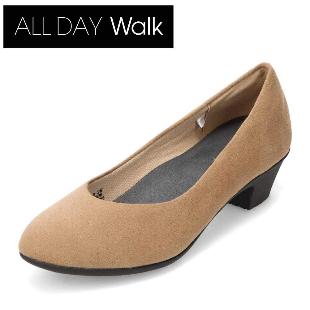 オールディ・ウォーク ALL DAY Walk ALD 3030 レディース靴 靴 シューズ 2E相当 パンプス ローヒール 吸水 抗菌 防臭 オフィス ビジネス 通勤 セレモニー 冠婚葬祭 シンプル ベージュ TSRC