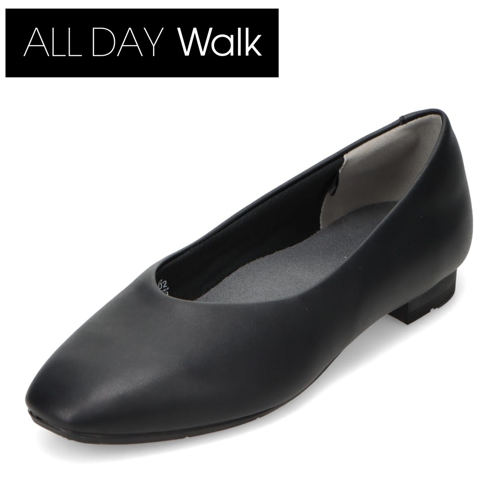 オールディ・ウォーク ALL DAY Walk ALD 3190 レディース靴 靴 シューズ 2E相当 パンプス ローヒール 防水 吸水 抗菌 防臭 オフィス ビジネス 通勤 セレモニー 冠婚葬祭 シンプル ブラック TSRC
