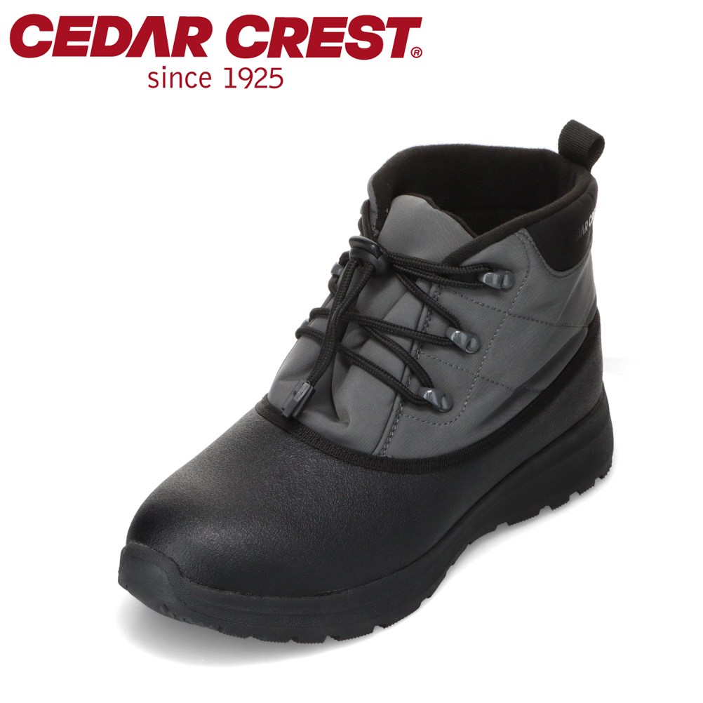セダークレスト CEDAR CREST CC-9707W レディース靴 靴 シューズ 3E ブーツ アウトドア 防水 防寒 滑りにくい 防滑 雨 雪 グリップ力 シンプル グレー TSRC