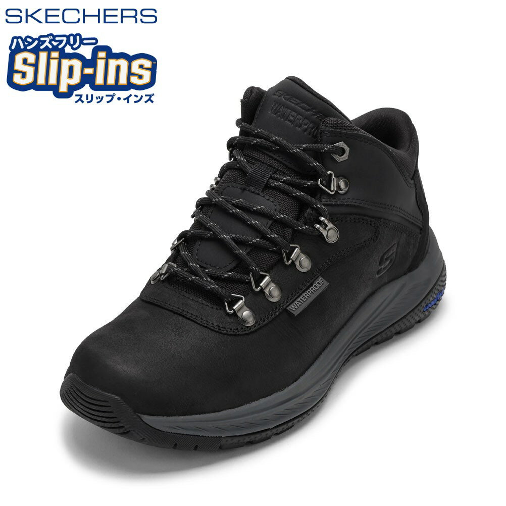 スケッチャーズ SKECHERS 205285WW メンズ靴 靴 シューズ 5E スニーカー ブーツ アウトドア 防水 スリップインズ ハンズフリー MEROE - PIKEMAN ハイ ミッドカット スニーカー 人気 ブランド ブラック TSRC