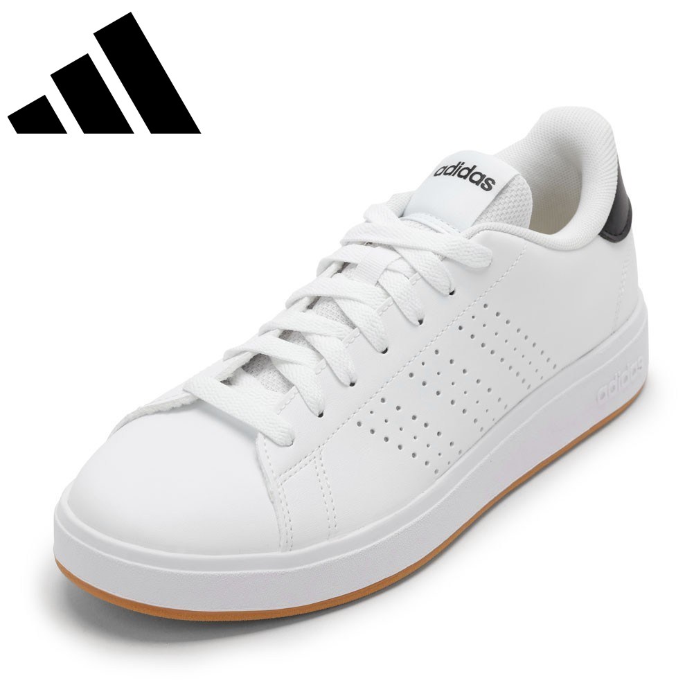 アディダス adidas JP7944 メンズ靴 靴 シューズ 2E相当 スニーカー コート シューズ グリップ力 ADVANCOURT BASE 2.0 U ローカットスニーカー 人気 ブランド ホワイト×ブラック TSRC
