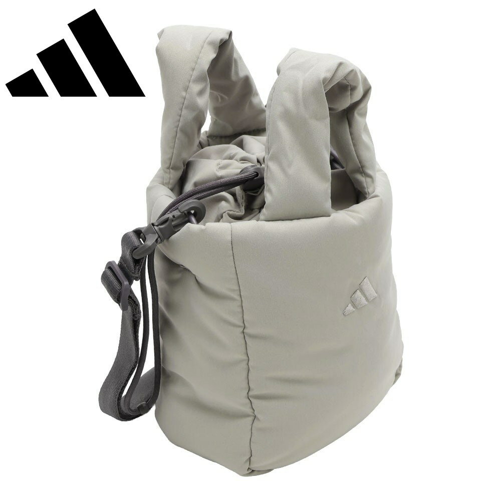 アディダス adidas JZ4423 メンズ レディース バッグ バッグ ショルダー ふっくら キルティング ナイロン MH PF スモールバッグ コンパクト スタイリッシュ 人気 ブランド グレー TSRC