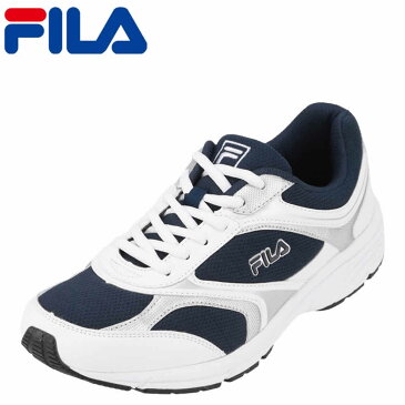 フィラ FILA スニーカー FL-3243M ハイモーションRAP メンズ靴 靴 シューズ 3E ランニングシューズ スポーツ スニーカー ローカット カジュアル ウォーキング ジョギング ジム 軽量 軽い ゆったり クッション性 衝撃吸収 ネイビー×ホワイト TSRC