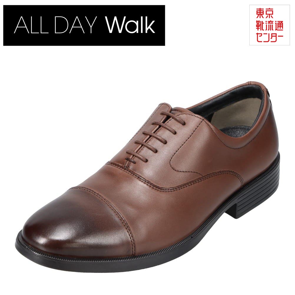 オールディ・ウォーク ALL DAY Walk ADM 0050 メンズ靴 靴 シューズ 4E相当 ビジネスシューズ 透湿 防水 クッション性 快適 ストレートチップ ダークブラウン TSRC