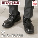 ハイドロテック スタイリッシュウォーク HYDRO TECH HD1345 メンズ靴 3E相当 スポーツシューズ ウォーキングシューズ 防水 軽量 本革 カップインソール 大きいサイズ対応 ブラック TSRC