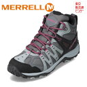 メレル MERRELL J500224 レディース靴 靴 シューズ 2E相当 アウトドアシューズ スポーツ 透湿 防水 ゴアテックス キャンプ トレッキング ミッドカットスニーカー ハイカットスニーカー 人気 ブランド グレー TSRC