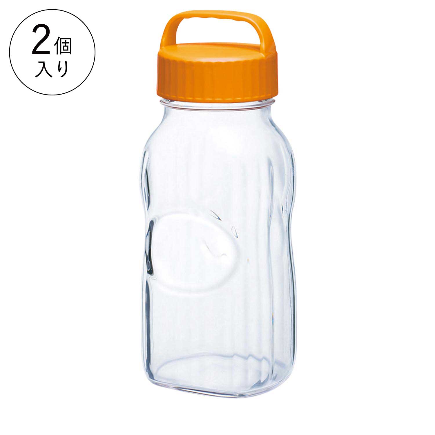【公式】東洋佐々木ガラス 果実酒ポット 果実酒びん オレンジ 2個 家庭用 ストッカー 梅酒びん 梅びん 保存びん 保存容器 梅酒瓶 梅瓶 保存瓶 梅酒ビン梅ビン 果実酒ビン 保存ビン 自家製 梅酒 フルーツ酒 フルーツ酢 シロップ漬け 梅漬け 手作り ガラス 佐々木ガラスのサムネイル
