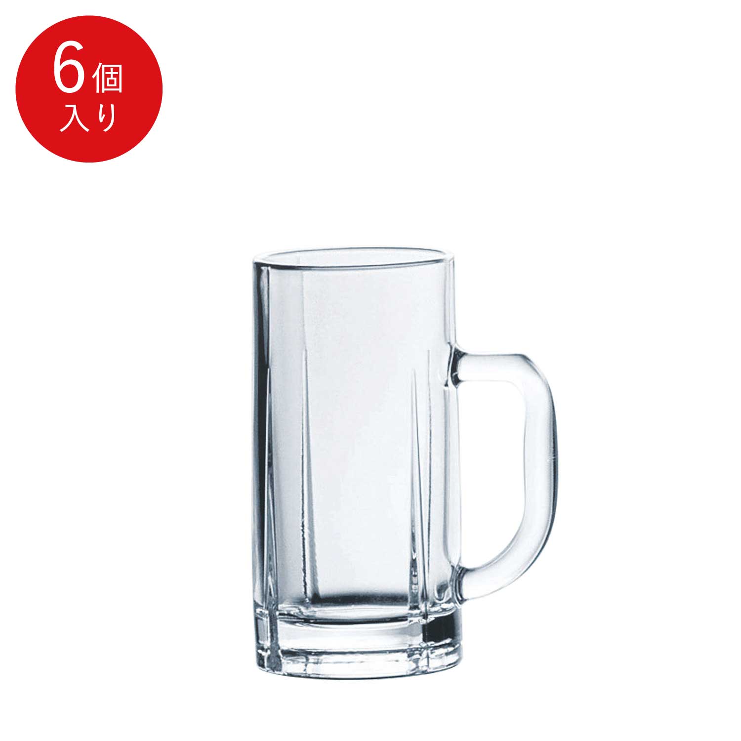 【公式】東洋佐々木ガラス ジョッキ 6個家庭用 カフェ 業務用 プロユース 家飲み コップ ギフト 佐々木ガラス