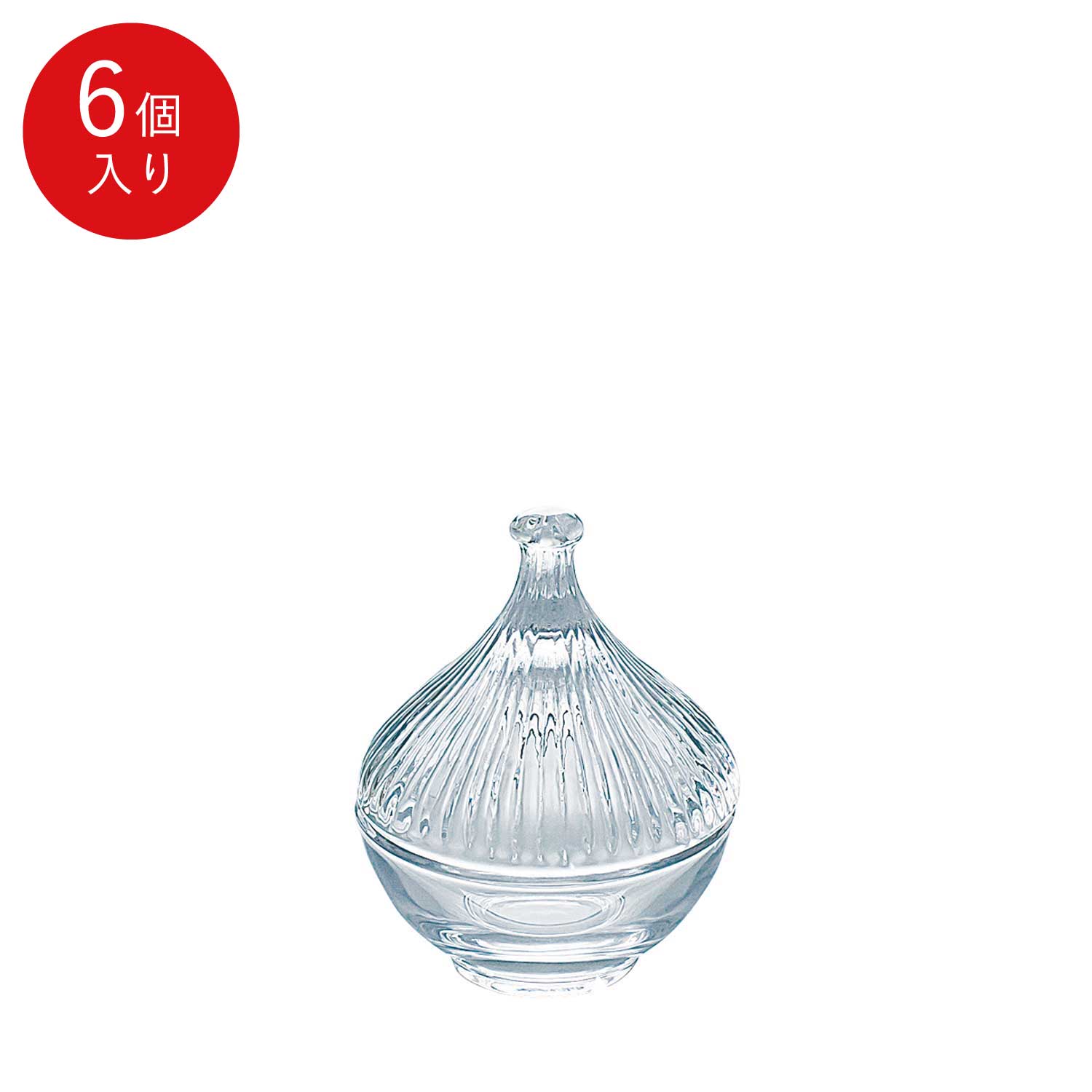 ポイント5倍／ブラックフライデー期間中【公式】東洋佐々木ガラス アミューズボックスオニオン形 6個 プロユース 業務用 パーティー オードブル デザート ガラス ビュッフェ ギフト 佐々木ガラス