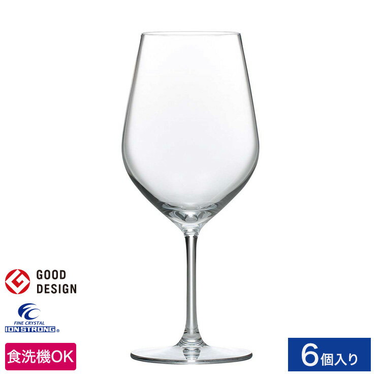 【公式】東洋佐々木ガラス ワイングラス ボルドー 6個 グッドデザイン賞受賞 業務用 食洗機対応 ハードストロング 割れにくい 強化ガラス 割れにくい 家飲み ギフト 贈り物 佐々木ガラス