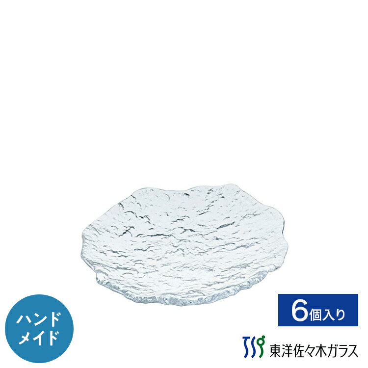 樂天商城 - ポイント5倍／お買い物マラソン期間中【公式】東洋佐々木ガラス 小皿 6個 業務用 プロユース 和風皿 ガラス皿 家庭用 ギフト 佐々木ガラス