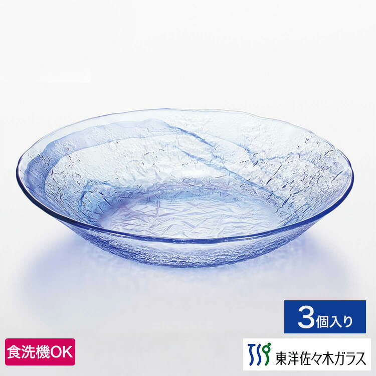 ポイント5倍／ブラックフライデー期間中【公式】東洋佐々木ガラス 麺皿 3個セット業務用 プロユース 和..