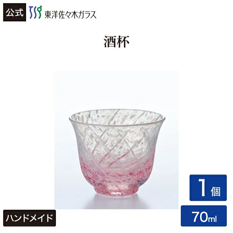 Rakuten - ポイント5倍／お買い物マラソン期間中【公式】東洋佐々木ガラス 酒杯 桃 1個 プロユース 業務用 酒器 日本酒 冷酒 家庭用ギフト 包装 贈答 のし ギフト 佐々木ガラス