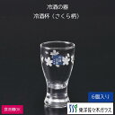 マラソン期間中ポイント5倍【公式】東洋佐々木ガラス 酒杯 さくら柄 6個 75ml 祝 日本酒 冷酒 杯 柄 セット ギフト プレゼント 佐々木ガラス
