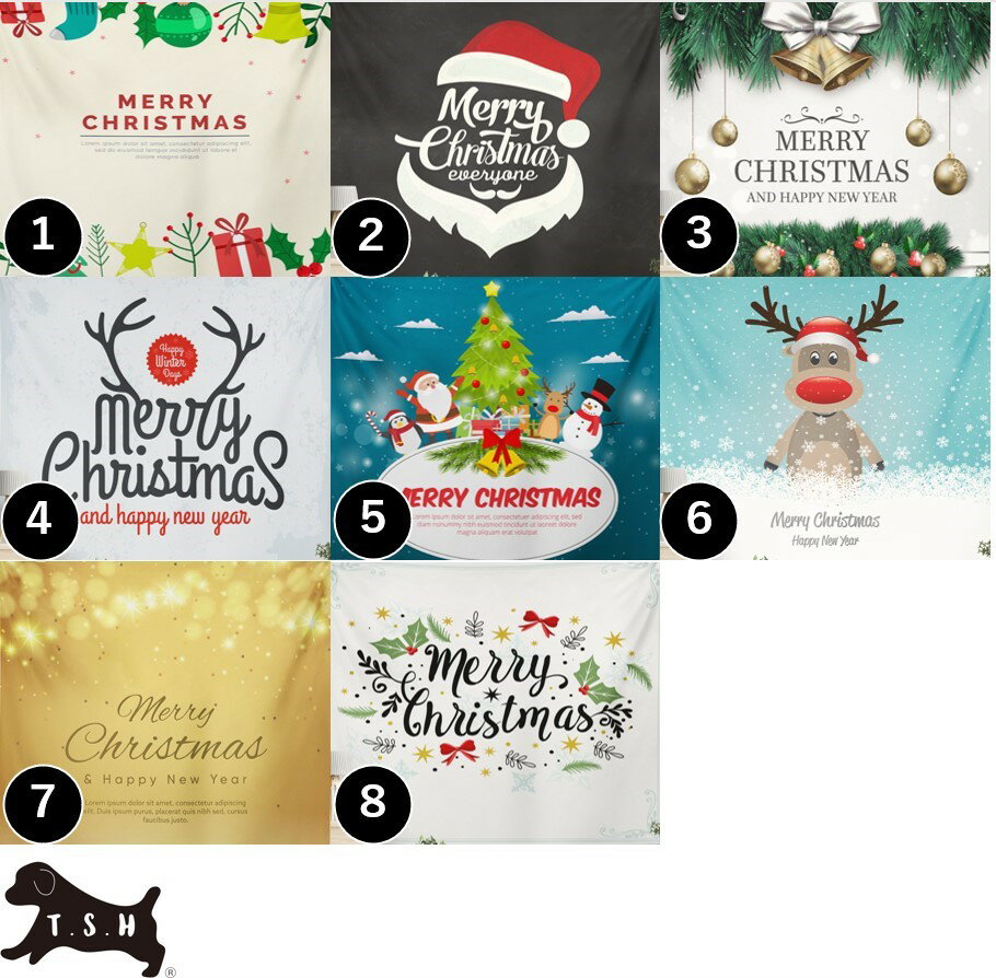 大型クリスマスタペストリー　150x195cm　クリップ付　パーティー　飾り 設営用クリップ付き バックス..