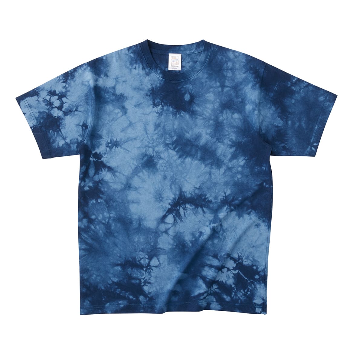 917 藍(鉄)染め(タイダイ染め)リメイク長袖Tシャツ(3XL)メンズ