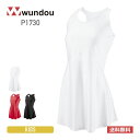 ワンピース キッズ 袖なし wundou ウンドウ ベーシックテニスワンピース P1730 トレーニング ユニフォーム チーム クラブ ブラック レッド ホワイ...